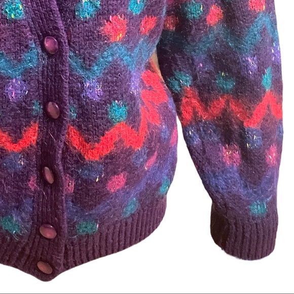 Hand Loomed Vintage Cardigan - Picture 3 of 5